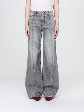 Sportmax Jeans a zampa in denim di cotone