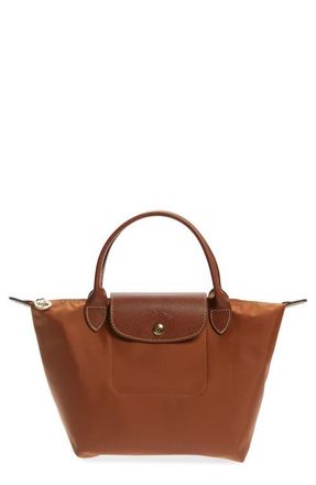 Longchamp Small Le Pliage Original Top Handle Bag in Cognac at Nordstrom