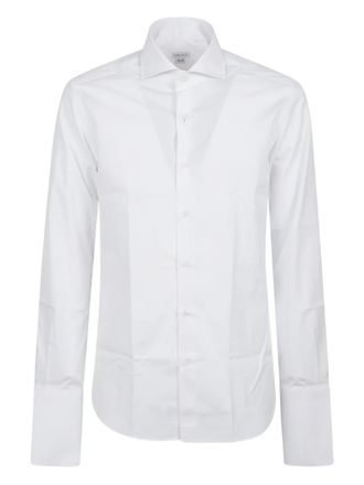 Orian point-collar cotton shirt - White