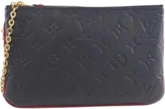 Louis Vuitton Pre-owned Clutches, female, Blue, Size: ONE SIZE Pre-owned Monogram Empreinte Pochette Shoulder Bag