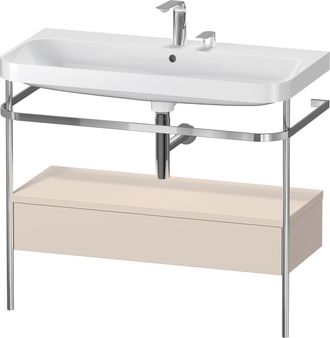 Duravit Set C-bonded Duravit Happy D.2 Plus Con Consola Met&aacute;lica Y Caj&oacute;n