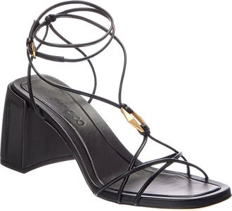 Jimmy Choo London Onyxia 70 Leather Sandal