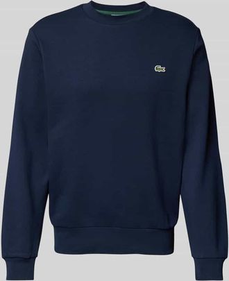Lacoste Sweatshirt mit Logo-Detail in Marine, Größe XXL