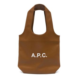 A.P.C. Ninon Small Tote Bag - female - A.P.C. - Shopping Bags - Brown - ONE SIZE - Bags
