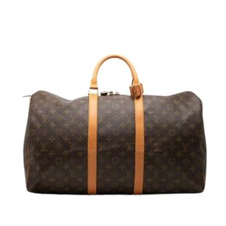 Louis Vuitton Pre-owned Weekend Bags, female, Brown, Size: ONE SIZE Pre-owned Keepall 50