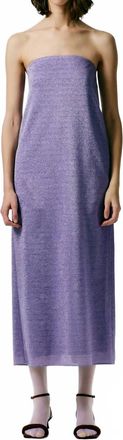 Tibi Lurex Haze Dress In Lavender