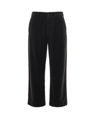 Paolo Pecora Brown Corduroy Straight-Leg Pants