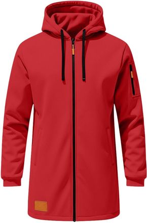 Generic Hoodies for Men UK Full Zip Longline Sweatershirts with Pockets Long Sleeve Oversized Drawstring Hoodie Mens Solid Color Hooded Sweatshirt Casual Work