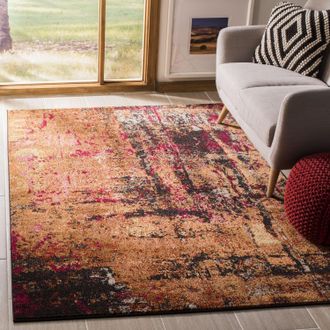 Safavieh Monaco Machine Made Area rug, Multi Contemporary Style Easy Care