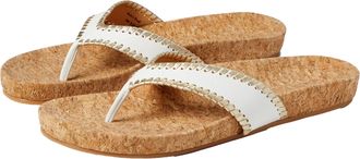 Jack Rogers Thelma Comfort Flip Flop White / Platinum 111221SA13-112 Womens