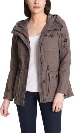 Levi's Hooded Military Jacket in Grey at Nordstrom Rack, Size X-Small