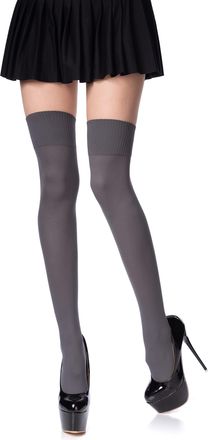 Romartex Women Girl Thigh High Socks Overknee Over the Knee High Socks Stockings, Dark Grey