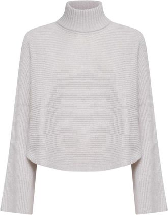 Alysi Wol trui met coltrui - Dames - Coltruien - Blauw - S - Wol - Truien & Vesten