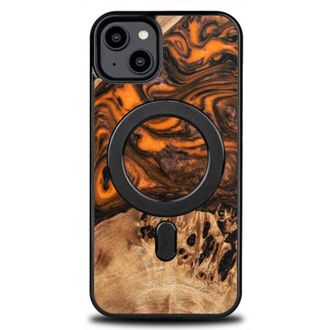 OEM Funda Bewood Unique Para Iphone 15 Plus - Naranja Con Magsafe