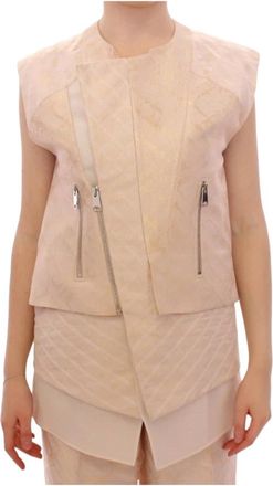 Zeynep Tosun Jacket Vest - Dames - Bodywarmers - Beige - S - Polyester - Jassen