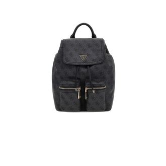 Guess Manhattan II Flap Backpack - female - Guess - Backpacks - Black - ONE SIZE - Bags