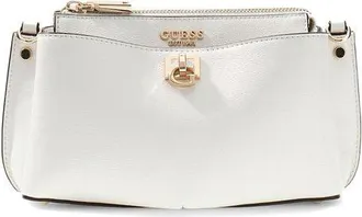Guess Womens Crossbody Bag White Polyurethane - Crossbody-Bags