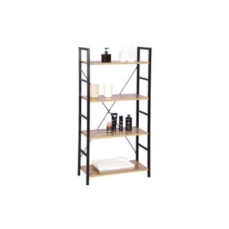 Woltu Libreria Scaffale in Legno a 4/5/6 Ripiani Scaffalatura Fioriera Porta Piante 60x28x116 cm - Woltu