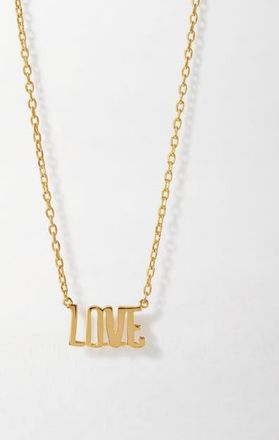 Edge of Ember Love Necklace in Metallic Gold at Nordstrom