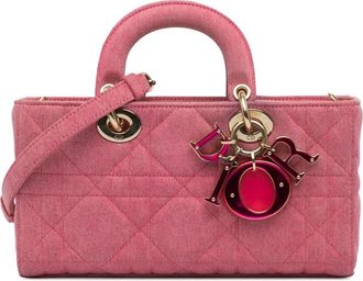 Dior Pre-owned Dior Medium Denim Macrocannage Lady D Joy J59A4E80YJXXPCWN