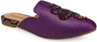 Fuchsia Embroidered Serpent Pointed Toe Mule in Purple at Nordstrom, Size 11
