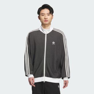 adidas Originals ADIDAS Originals Mens KNIT TRACK TOP - Black - Size Large