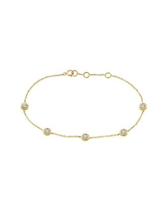 Sabrina Designs 14K 0.14 Ct. Tw. Diamond Station Bracelet