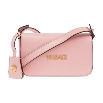 Versace Shoulder Bags, female, Pink, Size: ONE SIZE Shoulder bag Tag Mini