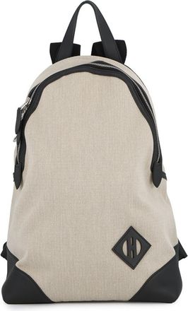 Herm&egrave;s Black Ecru Swift Leather Backpack (Pre-Owned)