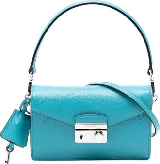 Prada Pre-owned Prada Saffiano Lux Sound Lock Satchel NTUM6K9GNDXRKHJ7