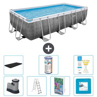 Bestway Piscina Bestway Power Steel Rectangular - 549x274x122 Cm - 8-piezas S602