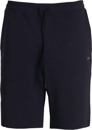 BOSS rubberised-logo track shorts - men - Elastane/Cotton - 3XL - Blue