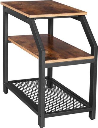 OEM Mesa Peque&ntilde;a Marr&oacute;n Oscuro Para La Cama Begryf 30x59x60