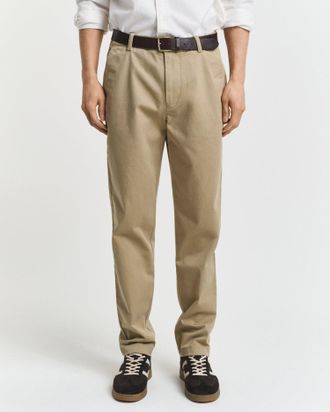 GANT Men Regular Fit Super Comfort Chinos (42/34) DARK KHAKI