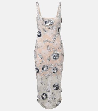 Rachel Gilbert Pierre embellished midi dress