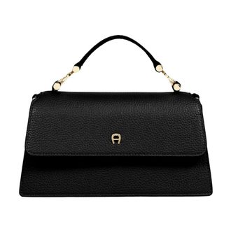 Aigner Zita Sling Bag - Dames - Handtassen - Zwart - ONE Size - Leer - Tassen