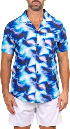 Maceoo Marthy Blue Camp Shirt at Nordstrom, Size 6