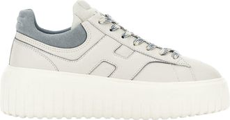 Hogan Low-Top Nappa Leather Sneakers with Vertical Lines