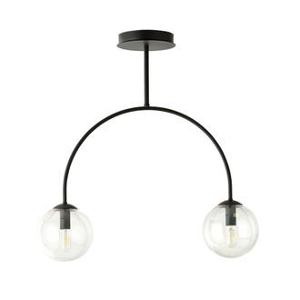 Wonderlamp Plaf&oacute;n de techo con estructura curvada y 2 esferas redondas