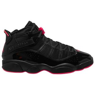 Nike Jordan Mens 6 Rings - Basketball Shoes Black/Black/Red Size 10.0