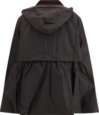 Barbour Womens Waxed Peplum Jacket Rustic Tartan Rustic-Classic Outer: Cotton Rustic/classic