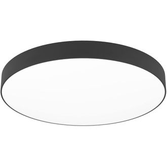 Loops Sleek Black Ceiling Light - Indoor Stylish Semi-Flush Fixture