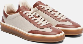 Loro Piana Sneakers Tennis Walk con pelle
