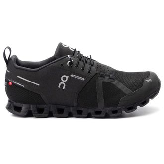 On Cloud Waterproof Textile Synthetic Mens Low Top Trainers - Black Lunar - Size:UK 11.5