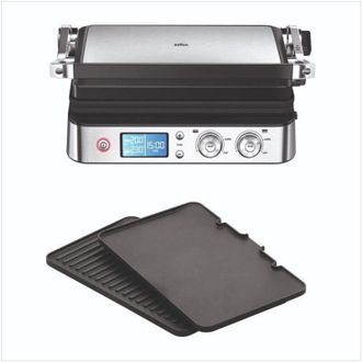 Braun Grill Multifonctions - Braun - Multi Grill 9 - 2000 W - 3 Positions De Chauffe - Noir / Acier