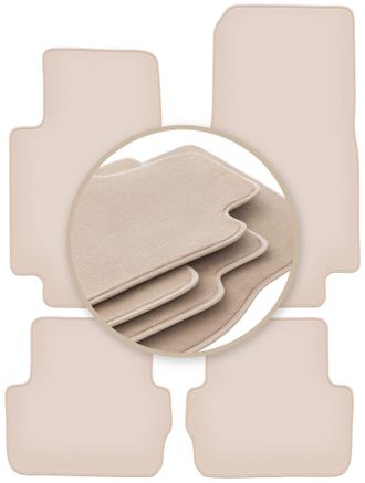 OEM Alfombrillas Beige Premium Para: Jaguar S-type X204 Sed&aacute;n 2002-2008