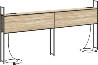 vidaXL Cabecera De Almacenamiento Con Cabecera Roble Sonoma 180 Cm Vidaxl