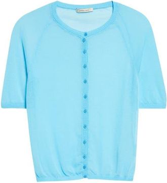 Paloma Wool Patinela Sheer Organic Cotton Blend Cardigan in Blue at Nordstrom, Size X-Large