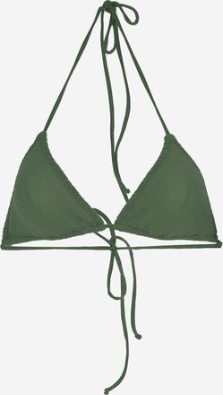 MC2 Saint Barth Womens Bikini Top Stretch Nylon Green Polyamide Swimwear Sea Clothing