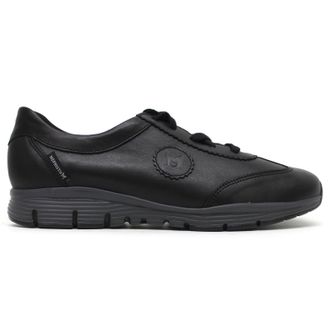 Mephisto Mephisto Yael Full Grain Leather Womens Low Top Trainers - Black - Size:UK 5.5